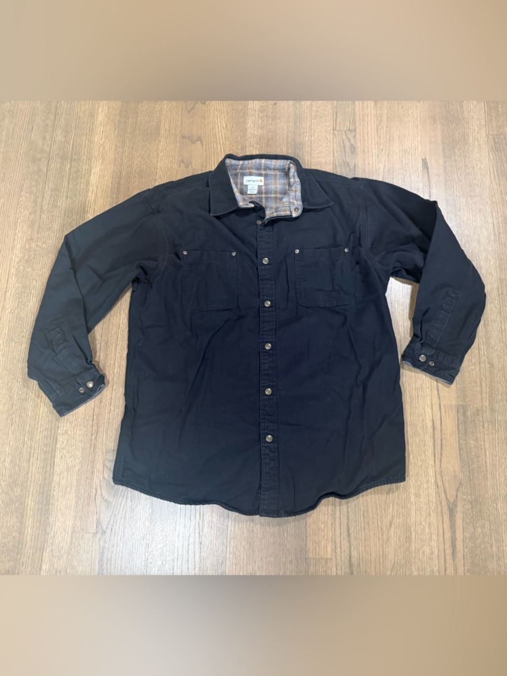 Carhartt Utility Shirt Jacket or Shacket-100% Cotton-Size XL-Black